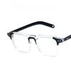 Korean Style Transparent Square Sunglasses for Men Candy Color Vintage Clear Mirror Fashionable 2025 Sunglasses for Men