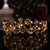 Luxury Alloy Bridal Tiaras Sparkling Flower Queen Princess Crown Rhinestone Hair Accessories Wedding Tiaras Women