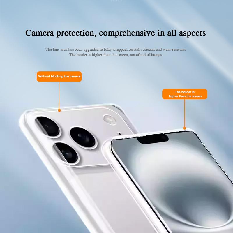 Crystal Clear Ultra Thin Flexible TPU Silicone Case for iPhone 17 Pro Max Air 5G Transparent Soft Protective Cover Accessories