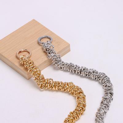 Exquisite Irregular Bolsa Corrente Alça De Metal Para Bolsa De Ombro Peças De Reposição Bolsa Feminina Acessórios Bolsa 37Cm Alça Curta Bolsa