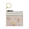 Coach Skinny Id Case 11 Brand Logo Floral Print Coated Canvas Card Holder Women Card Holder Gold Sand CAR16-IMSAS
