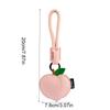 Peach Cherry Keychain Cartoon Car Keyring Creative PU Leather Bag Pendant  Students