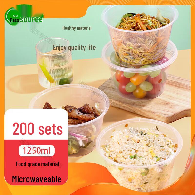 

Disposable Transparent Round Takeaway Containers