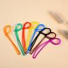 50Pcs Travel Tags Plastic Bag Loops Colorful Luggage Id Label Strap Holder Lanyard Portable Travel Accessories