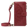Portfel z wytłaczanej skóry Mandala Etui z klapką Do Samsung Galaxy A57 A37 A56 A36 A26 A55 A35 A54 A34 A25 A24 A23 4G 5G