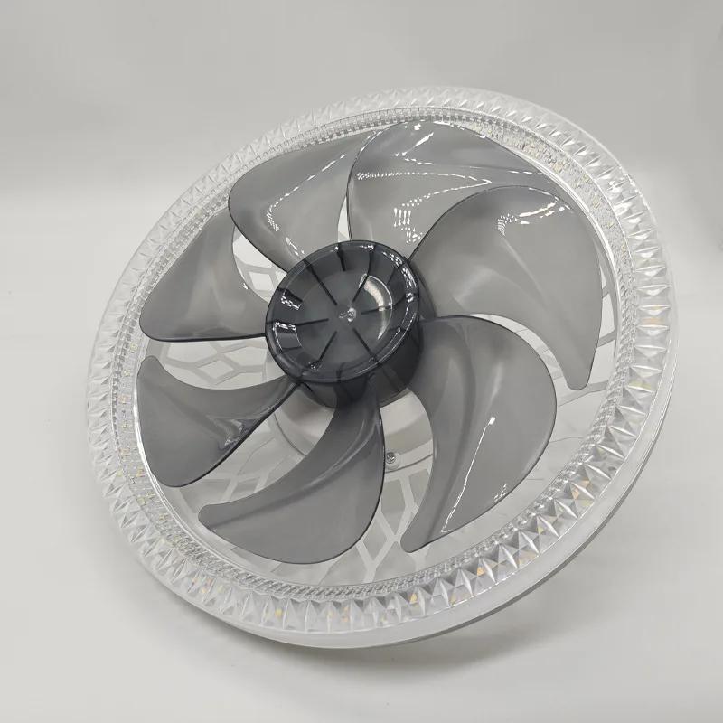 

Светодиодный потолочный вентилятор с подсветкой, пульт дистанционного управления, цоколь E27, 3 цвета, диммируемый, фандельер, современный потолочный вентилятор для спальни, гостиной 85-265V&7