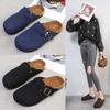 New Large-sized Pocket Shoes for Women, Casual Burken Shoes, Thick-soled Semi-slipper, Soft Soles for Lazy People