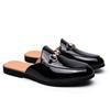 Herren Sommer Freizeit Slipper Leder Loafers: Britischer Stil, spitze Zehenpartie, Halbschuhe, minimalistische Mules.