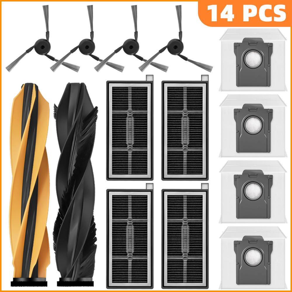 Fit For MOVA Z60 Ultra Roller Complete/ Z60 Ultra Roller SA/ Trouver Z60 Ultra Parts Main Side Brush Filter Dust Bag Accessories