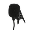 Mini Clip-on Lapel Microphone Portable 3.5mm Condenser Wired Microphone Hands-free Single Direction for Audio Video Recording