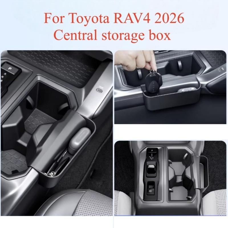Hängende Aufbewahrungsbox für die Mittelkonsole Passend für Toyota RAV4 2026, Auto-Innenraum-Organizer-Tablett Zubehör