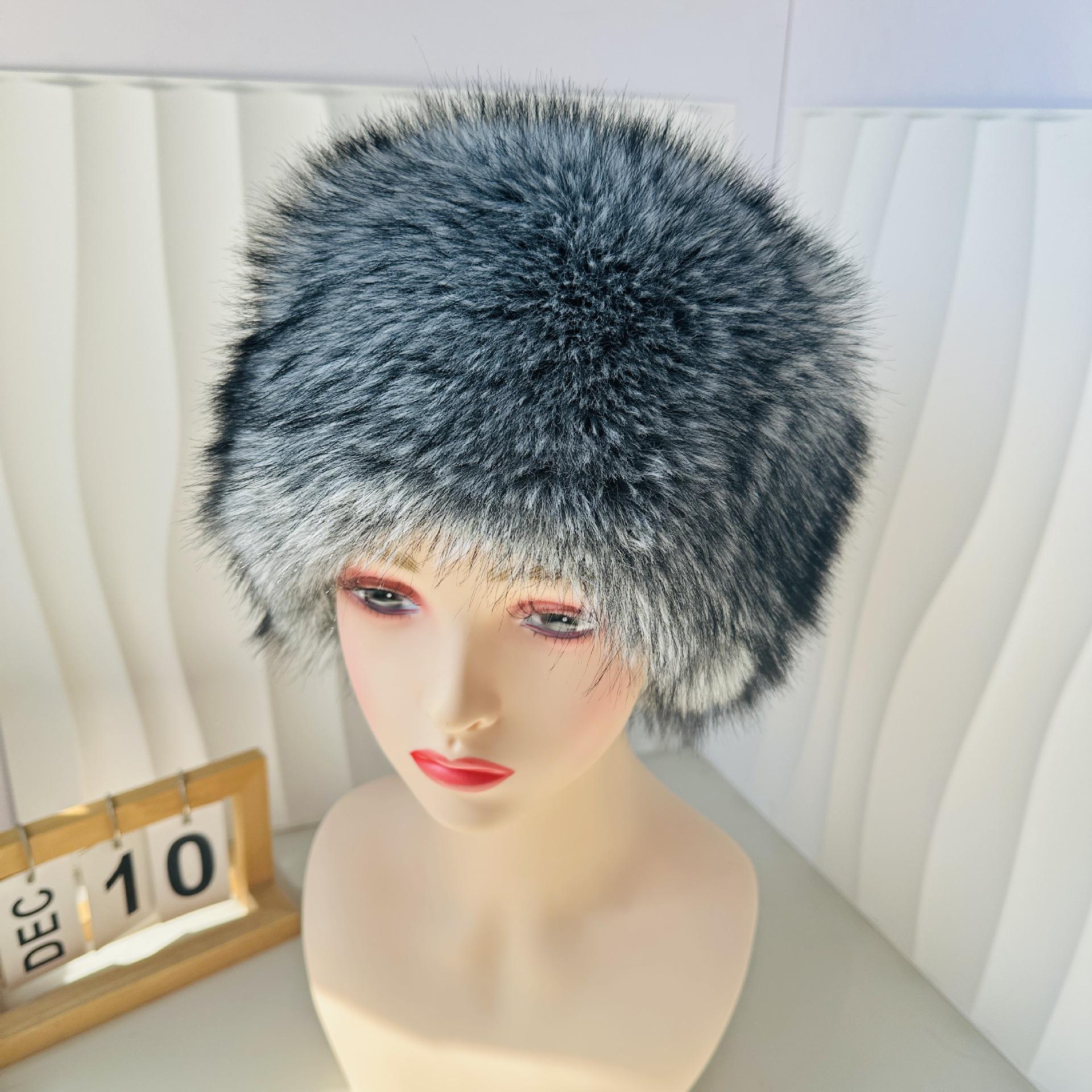 

Осенне-зимняя теплая шапка из искусственного меха, защита ушей, симпатичная модная шапка, трендовая женская уличная шапка