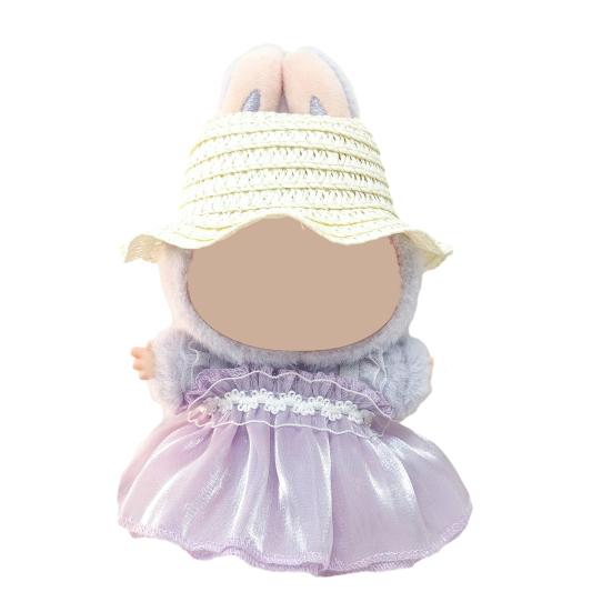 Baby Clothes Set with Hats Hair Accessories Soft Fabric Doll Wedding