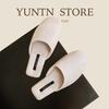 Cloud Group Autumn Minimalist Leather Slippers: Unisex, Non-Slip, All-Season Indoor Shoes