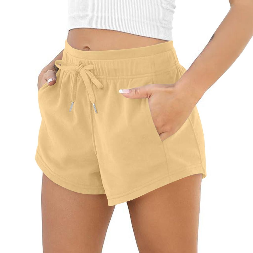 Women's Summer Casual Sports Daily Versatile Straight Loose Shorts With Pockets
