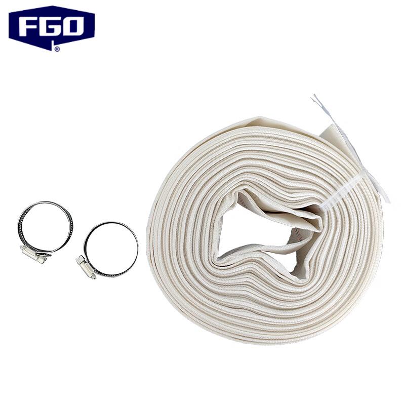 FGO Heavy-Duty Lined Canvas Water Hose ID 50mm (2 inch), 30m