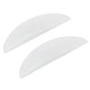 1 Pair Silicone Eyelash Perming Curler Pads Sparkle Clear White Reusable Soft Lash Lift Rods with