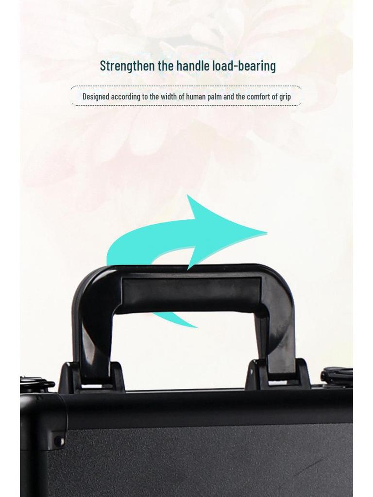 Professioneller Kosmetikkoffer mit Trolley: Aufbewahrung für Nailart-, Tattoo-, Friseur- und Makeup-Artist-Utensilien, Lieferung in einem Stück
