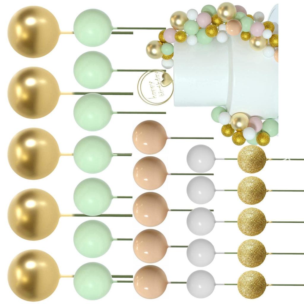 Set Decorare Tort 50 Bucăți Toppere Rotunde Decorative Alegeuri Decorative pentru Aperitive Decorațiuni Tort pentru Petrecere Potrivite pentru Ocazie de Festival