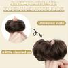 1PC Natural Durable Wig Soft Hair Realistic Straight Lazy-Friendly Hair Seamless Tie Voluminous