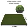 Universal Dual-Turf Golf Mat 5 X 5 FT Shock Absorption Golf Training Swing Mat for Indoor & Outdoor Golf Training Swing Chipping