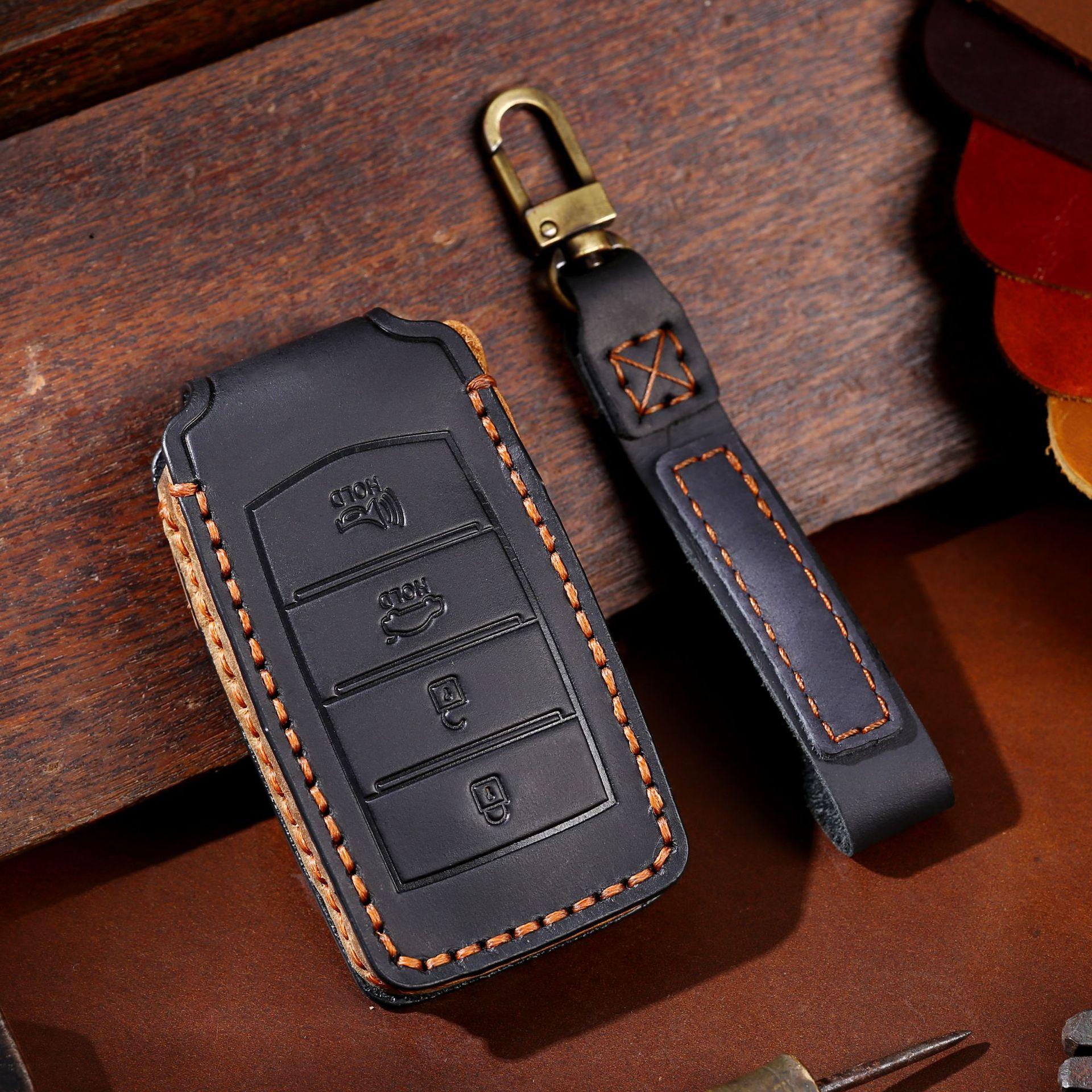 

Car key cover for Lawns old Genesis leather car key cover чёрный