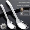 German 316 Stainless Steel Spoon for Home Use, Flat-Bottomed Soup Spoon, Children's Spoon, Traditional Large Soup Spoon for Eating