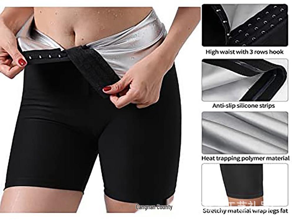High Waist Sauna Shorts: Sweat-Inducing, Body Shaping Fitness Trainer