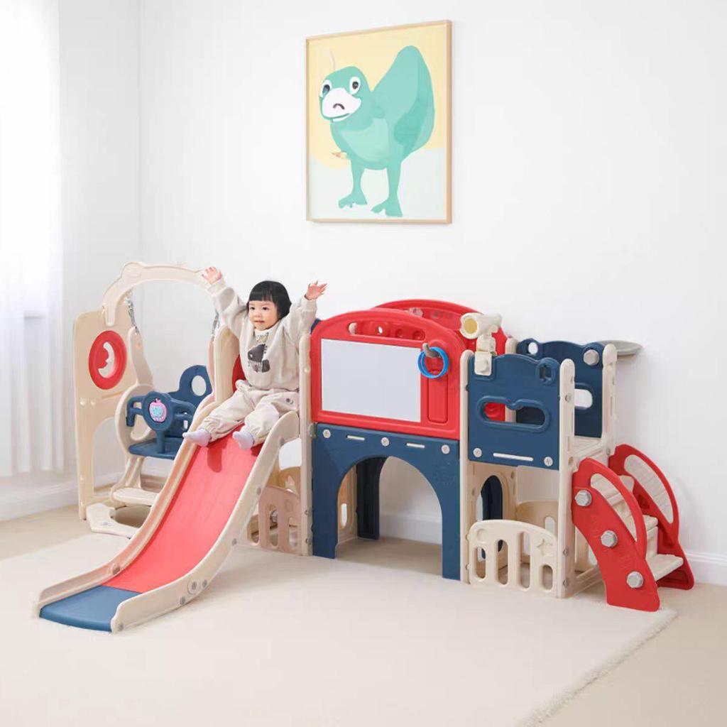 Kids' Indoor Slide & Swing Climbing Toy Set for Ages 1-7
