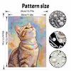 5D Pearl Kit Elegant Cat Design DIY Enamel Ornaments for Home Wall Decoration Stress Relief Handmade Gift Frameless