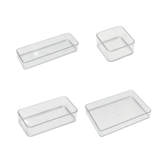 Drawer Storage Box, Transparent Large Capacity Organize, Partition Storage Container for Hair Accessories Jewelry Sundries