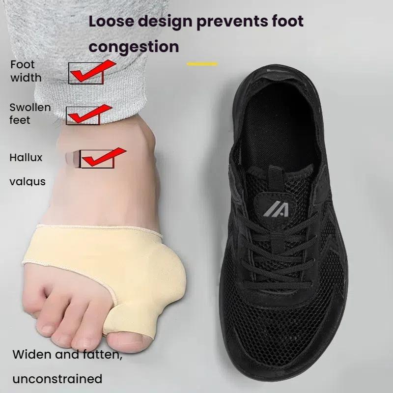 Breathable Upper Men’s Extra Wide Toe Feet Nose Minimalist Barefoot Shoes Sneakers Footwear For Man With Wide Nose Orthopedic Sh