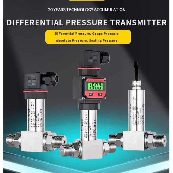 Water Differential Pressure Sensor Transmitter 4-20mA M20*1.5 100Kpa 1Mpa 2.5Mpa High Precision PressureMeasurement Transducer Sensors Oxygen 5