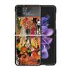 Halloween Fall Art Witch Cat Clear Phone Case For Samsung Z Flip 7 6 5 4 3 Galaxy ZFlip7 ZFlip6 ZFlip5 ZFlip4 ZFlip3 5G Print Co