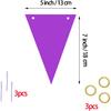 Blue Green and Purple Pennant Banner Flags,36pcs Double Sided Triangle Garland Flag for Baby Shower Birthdays Graduation Party Decorations