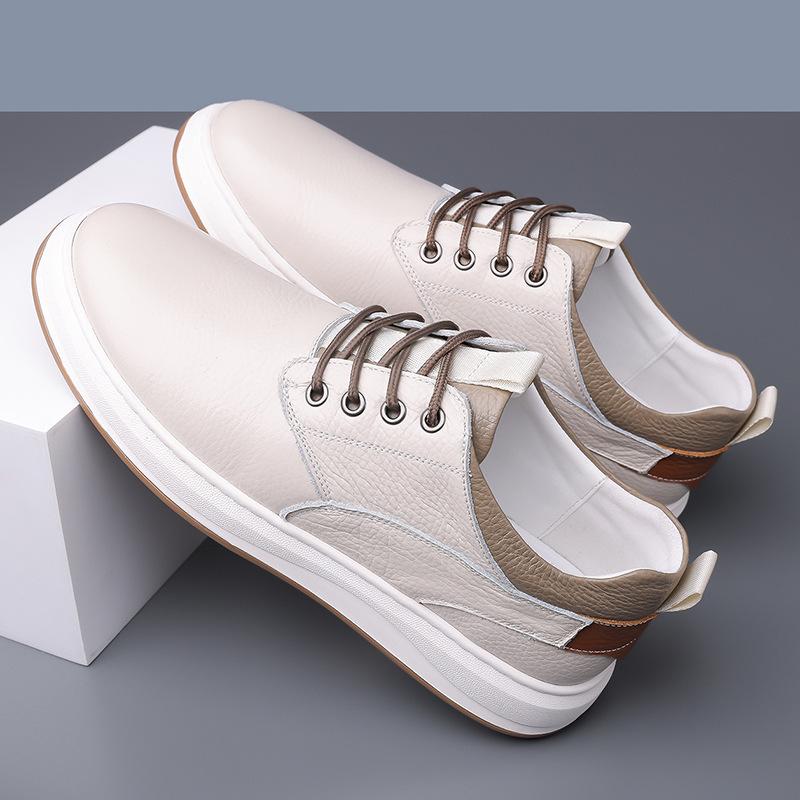 

Первый слой коровьей кожи популярная повседневная кожаная обувь мужская весенне-осенняя дышащая ручной работы онлайн кеды на мягкой подошве 44