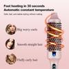 Portable Ionic Straightening Hair Curler Round Brush Hair Styling Tool Electric Infrared Heated Comb Hair Styling Brush