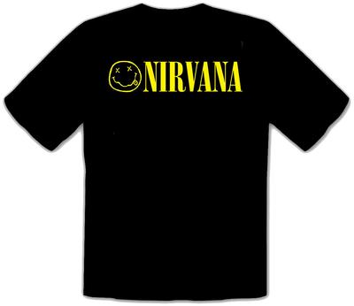 NIRVANA Rockmusik LOGO SVART T-shirt 177