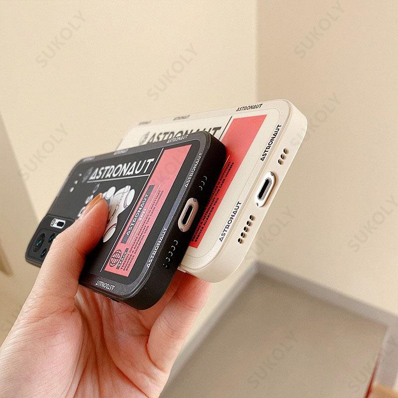 For Xiaomi Redmi Note 10 11 12 13 14 Pro 5G 13 Plus 11S Poco X5 X6 F6 13T 11T Pro 13C 14 4G Redmi K70E Astronaut TPU Case Cover