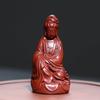 Fioletowa Piaskowa Pet do Herbaty Budda Maitreya Bogactwa Mała Ozdoba Figurka Rzeźba Buddy Wkładka na Kadzidło Ceramiczne Rzemiosło