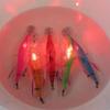 4Pcs LED Electronic Luminous Shrimp Lure Squid Night Fishing Squid Jigs Lures Bass Bait