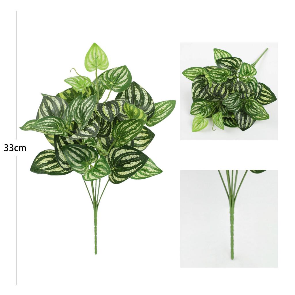 Artificial Philodendron Leaf Bundle — Fresh Greenery Decorative Branches and Leaves Home & Office Floral Arrangement Accessory