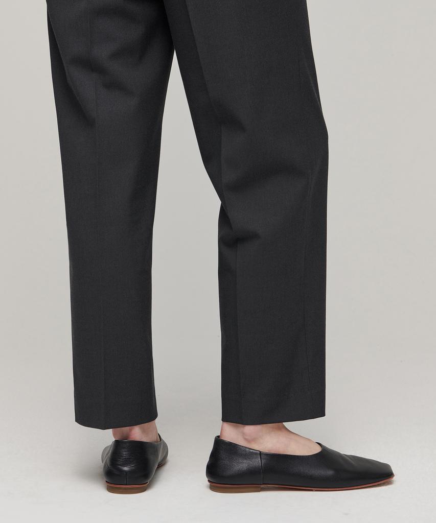 MUSINSA STANDARD WOMAN Women'S Waistbandless Tapered Crop Slacks [Gray]
