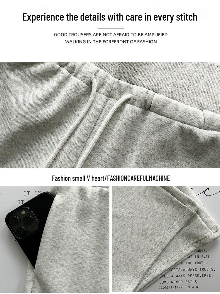 Pantaloni Sportivi a Zampa Alti in Vita da Donna, Autunno/Inverno, Potenziati in Velluto, Ispessiti, Stile 2025, Pantaloni a Zampa Larghi Modellanti.