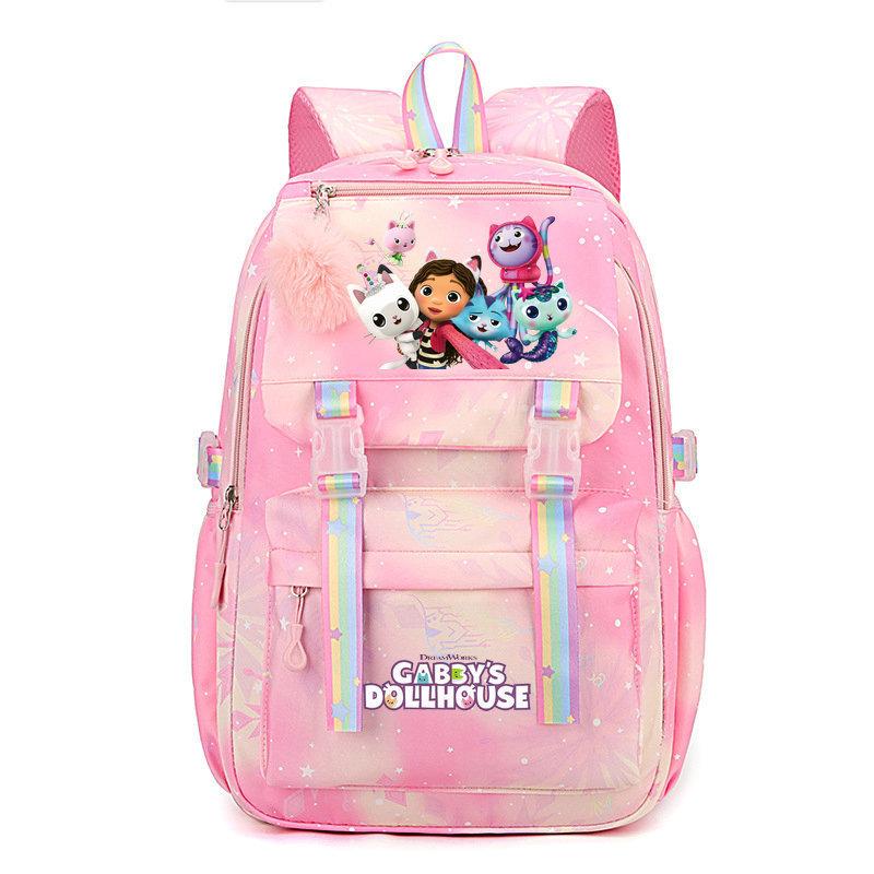 Cartoon Cat Peripheral Schoolbag Stitch Student Backpack New Waterproof Large-capacity Girls Backpack