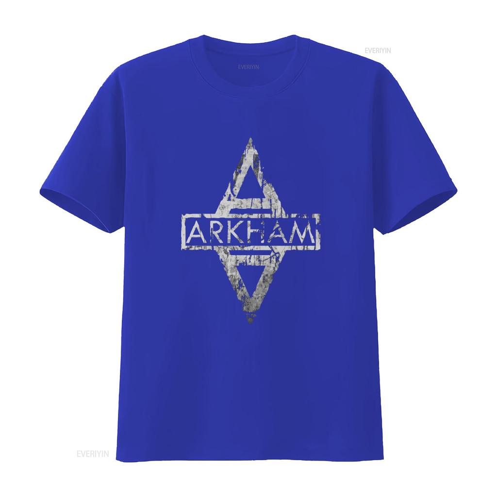 Arkham Asylum T shirt for Men PC06 vintage Washed Stylish Soft Casual Slightly homme Comfortable graphic designer clothes