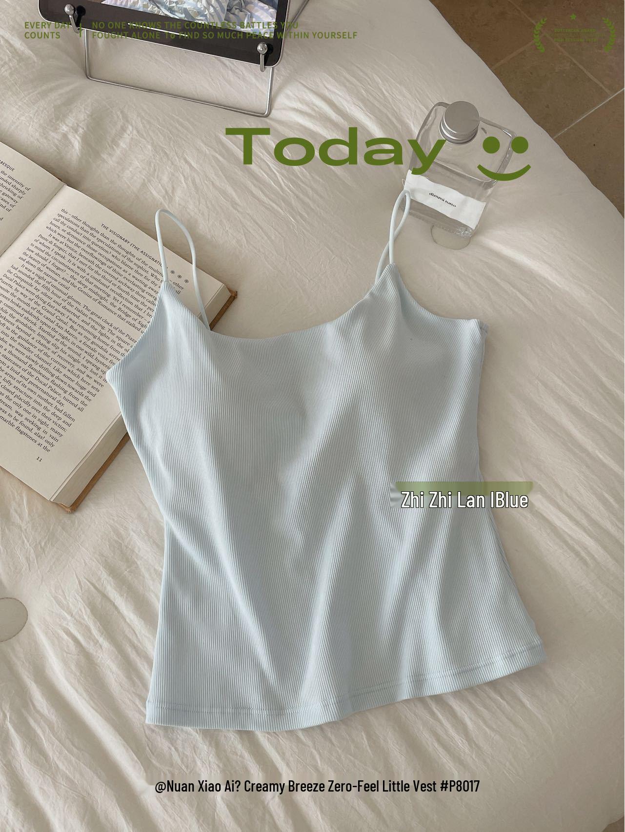 

Nuan Xiao Ai® 8017 Women s Zero Feel Creamy Breeze Vest - Beautiful Back, Armpit Coverage, Wear Outside One Size (40-65 kg)