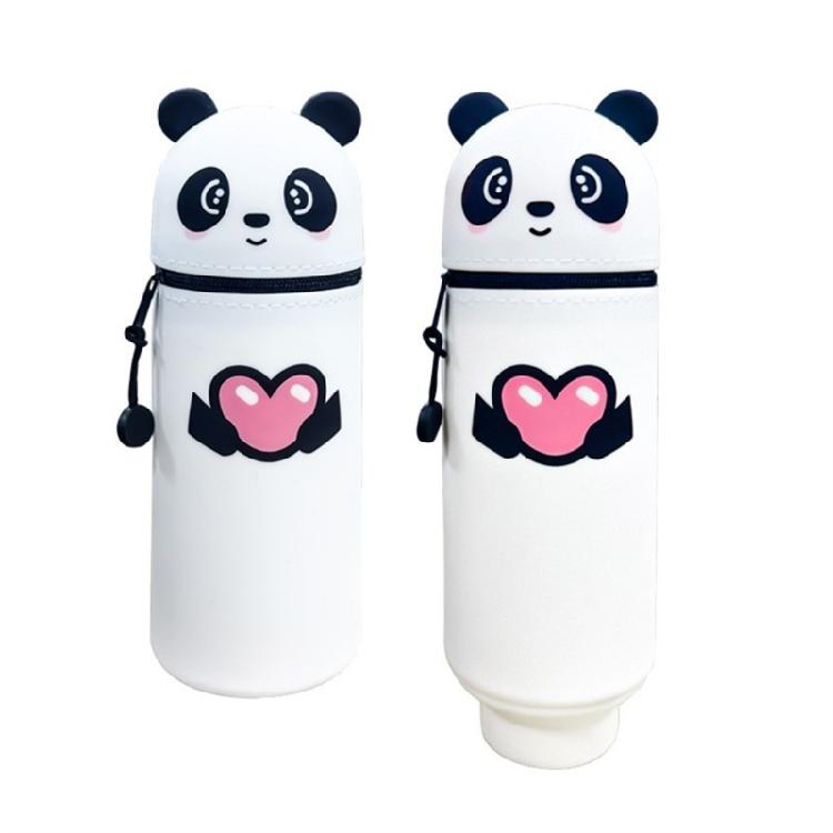 Expandable Cartoon Pen Organizer Pencil Storage Case Foldable Silicone Pouches Great For School Office Home Storage Use