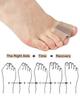 Gel Toe Separator, Toe Corrector, Toe Separator (Double Ring Bunion Corrector, 4 Pack)