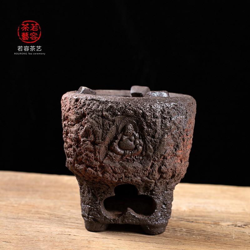 Handmade Ceramic Charcoal Stove Chaozhou Gongfu Tea Ceremony Outdoor Use Durable Retro Style